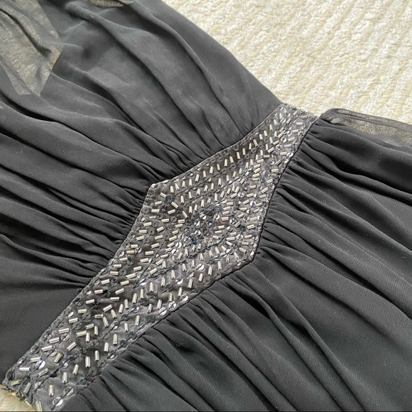 Little Mistress chiffon black dress - Picture 2 of 16